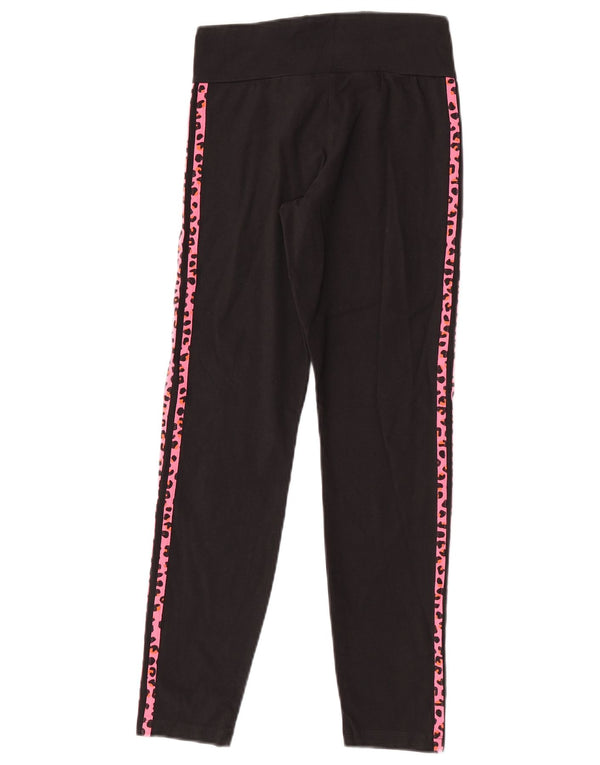 Leggings Adidas Bambina 12-13 Anni Cotone Stampa Animalier Nero
