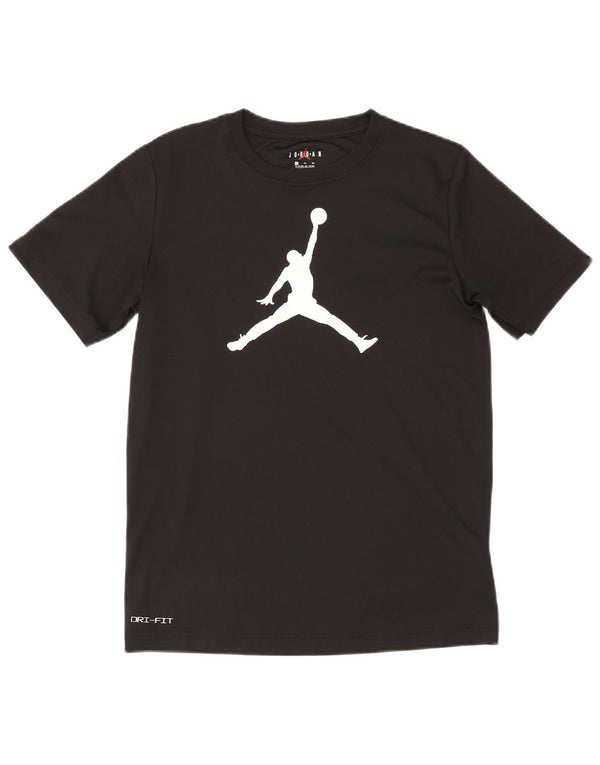 T-shirt grafica Jordan Dri Fit da ragazzo, 13-14 anni, XL, poliestere nero