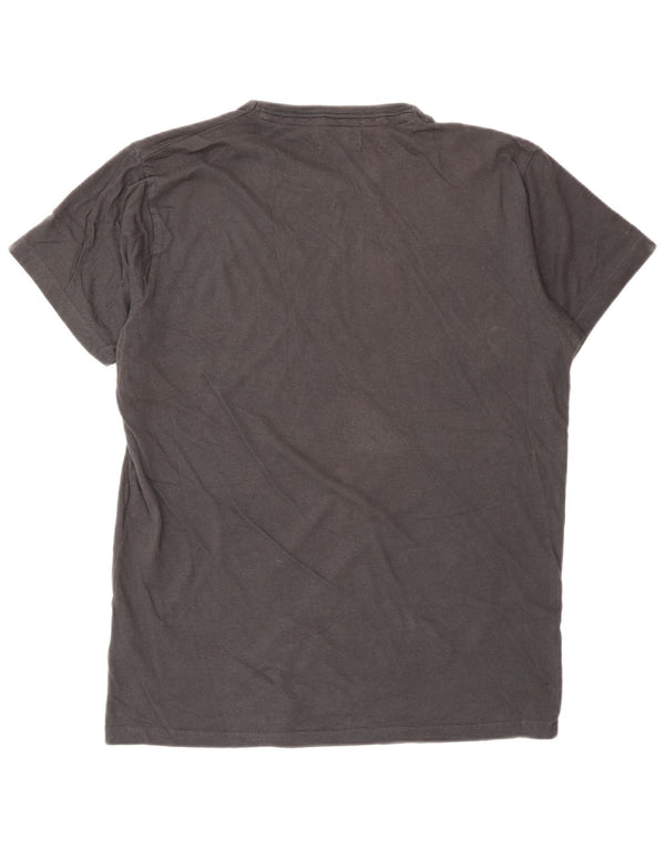 T-shirt grafica da uomo Jack & Jones Top in cotone grigio medio