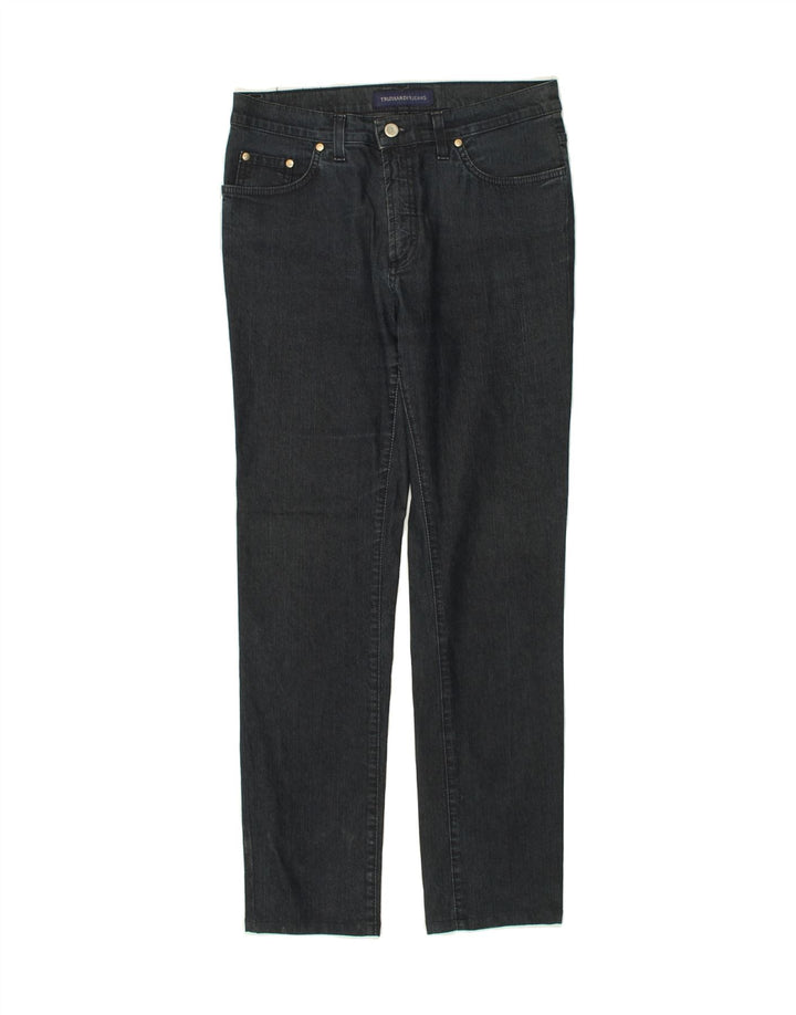 TRUSSARDI Womens Slim Jeans W29 L29 Navy Blue Cotton | Vintage Trussardi | Thrift | Second-Hand Trussardi | Used Clothing | Messina Hembry 