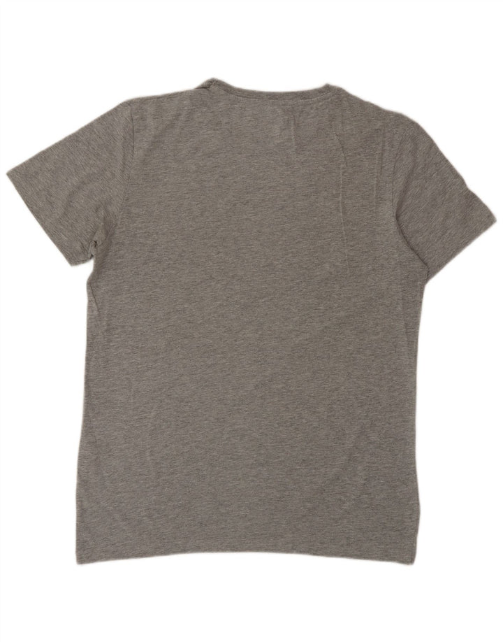 Jack & Jones T-shirt grafica da uomo grande in cotone grigio