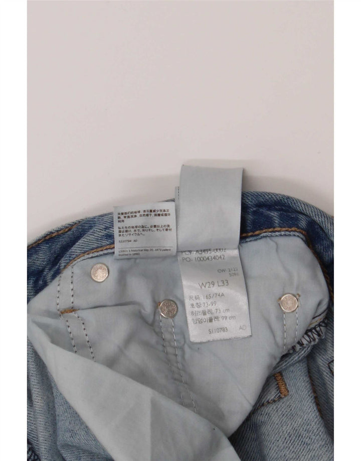 Jeans Bootcut invecchiati da donna Levi's W29 L33 cotone blu