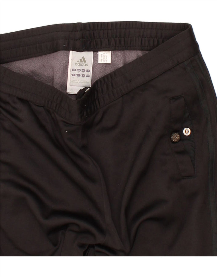 ADIDAS Womens Tracksuit Trousers Joggers UK 10 Small Black Polyester Vintage Adidas and Second-Hand Adidas from Messina Hembry 