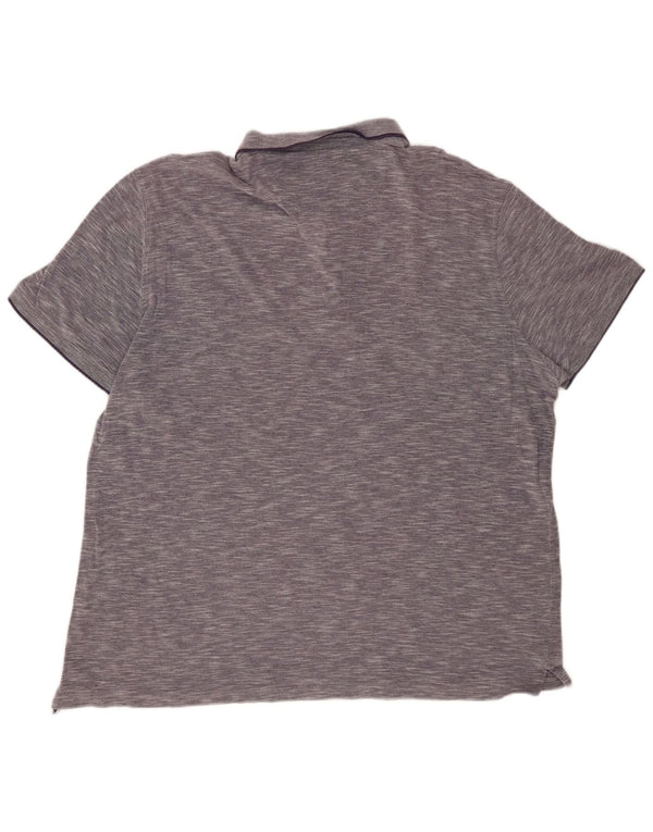 Polo MASSIMO DUTTI da uomo vestibilità casual 2XL blu navy screziato