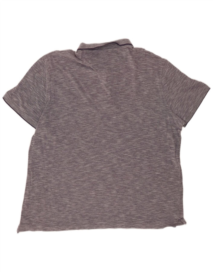 Polo MASSIMO DUTTI da uomo vestibilità casual 2XL blu navy screziato