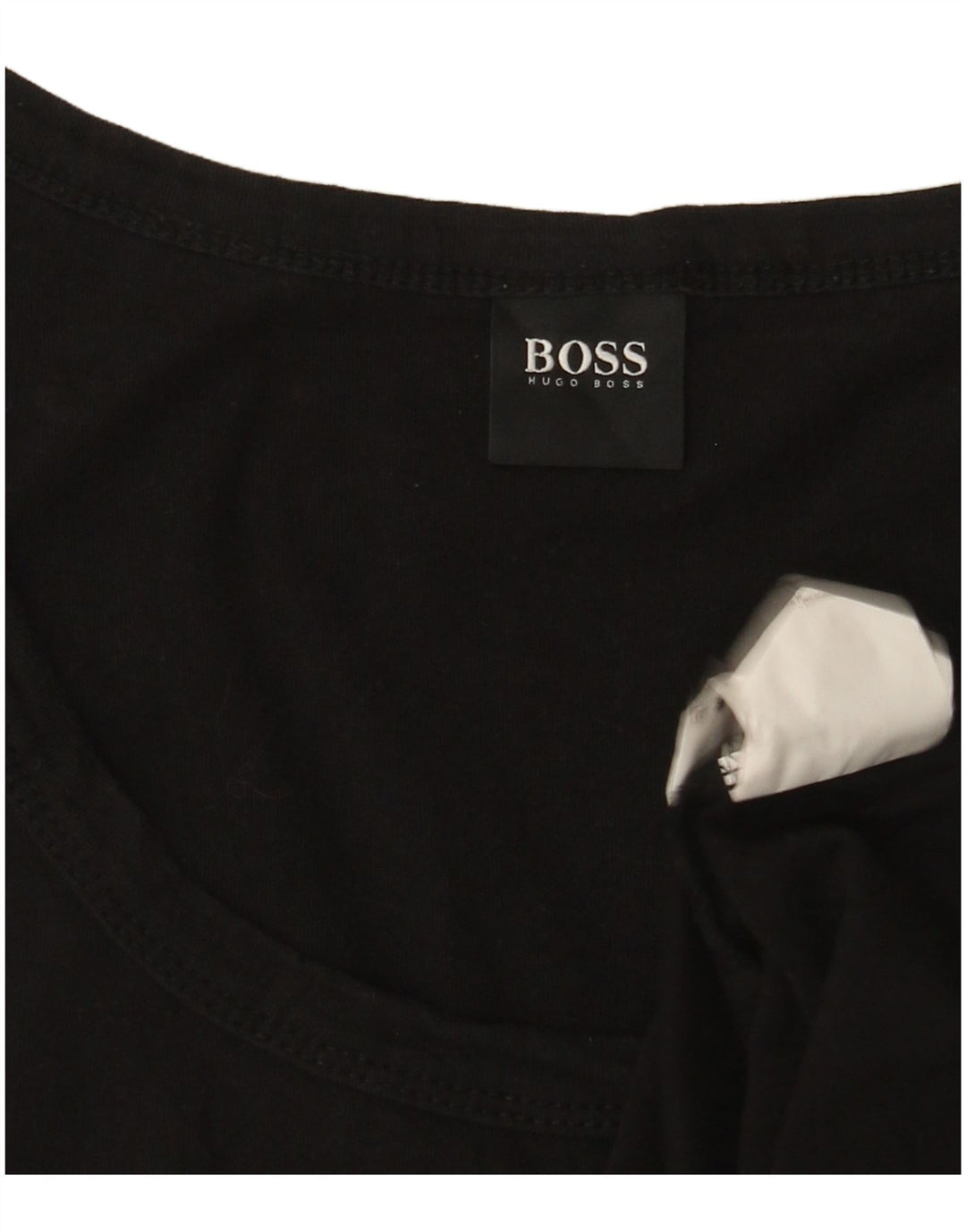 Canotta grafica da uomo Hugo Boss grande in cotone nero
