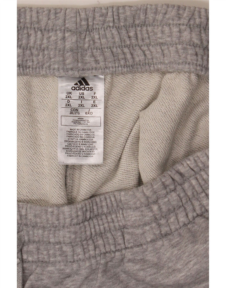 Pantaloncini sportivi da uomo Adidas 2XL cotone grigio