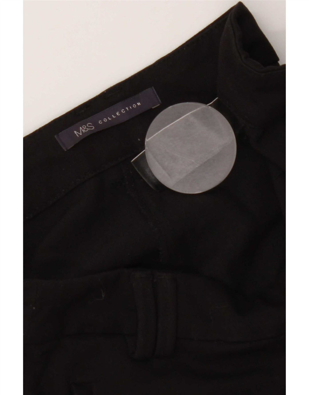 Pantaloni casual slim da donna Marks & Spencer W34 L31 poliestere nero
