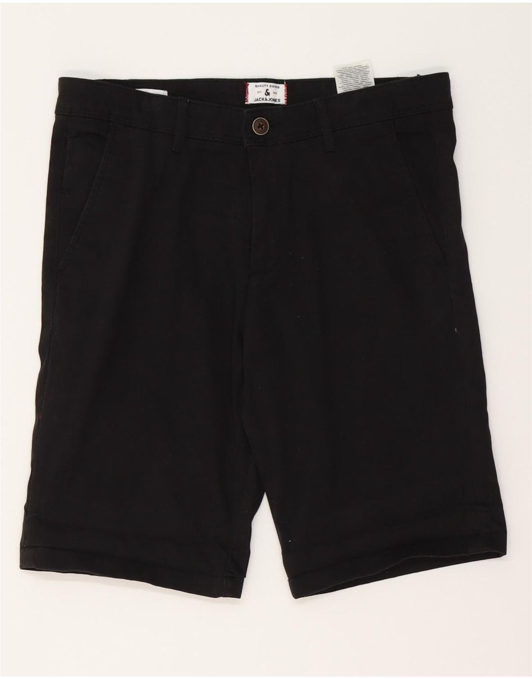 Pantaloncini chino da uomo Jack & Jones piccoli W29 in cotone nero
