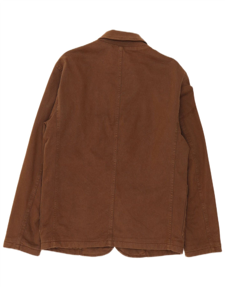Giubbotto bomber da uomo Zara UK 36 piccolo cotone marrone