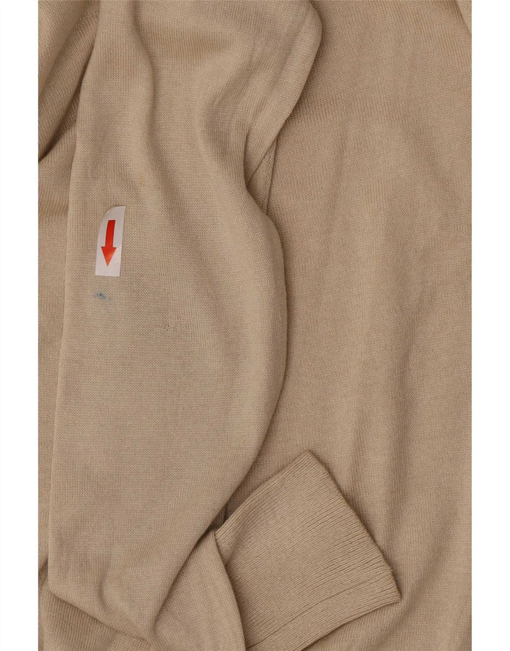 Maglione maglione a collo alto da donna Massimo Dutti UK 10 piccolo seta beige