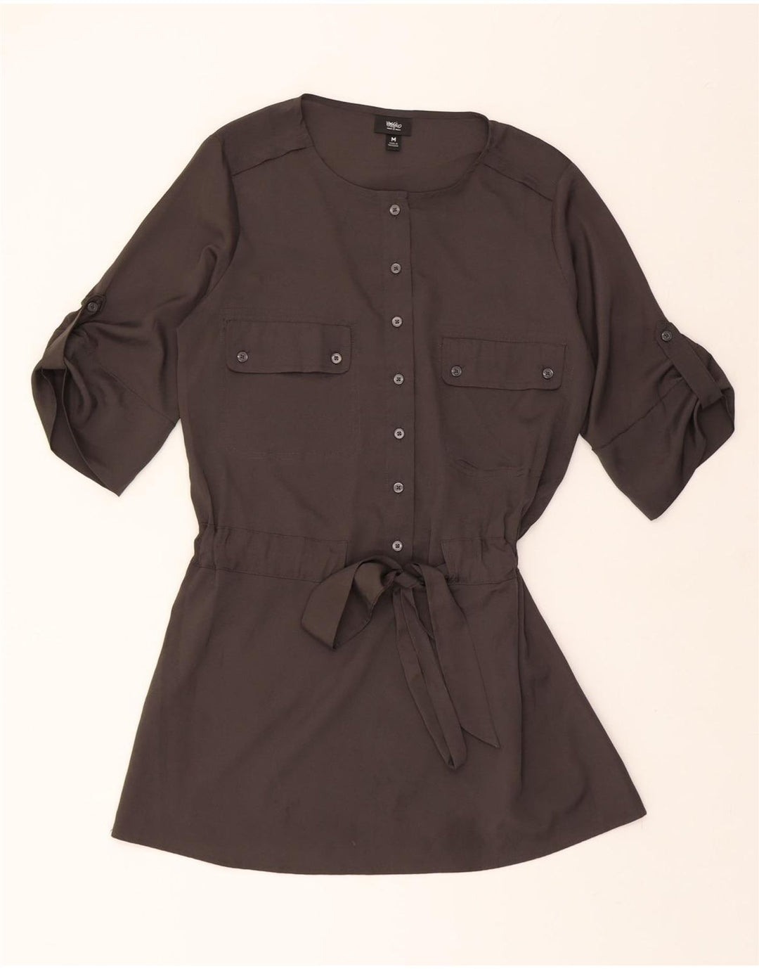 MOSSIMO Womens 3/4 Sleeve Pullover Shirt Dress UK 14 Medium Black Vintage Mossimo and Second-Hand Mossimo from Messina Hembry 