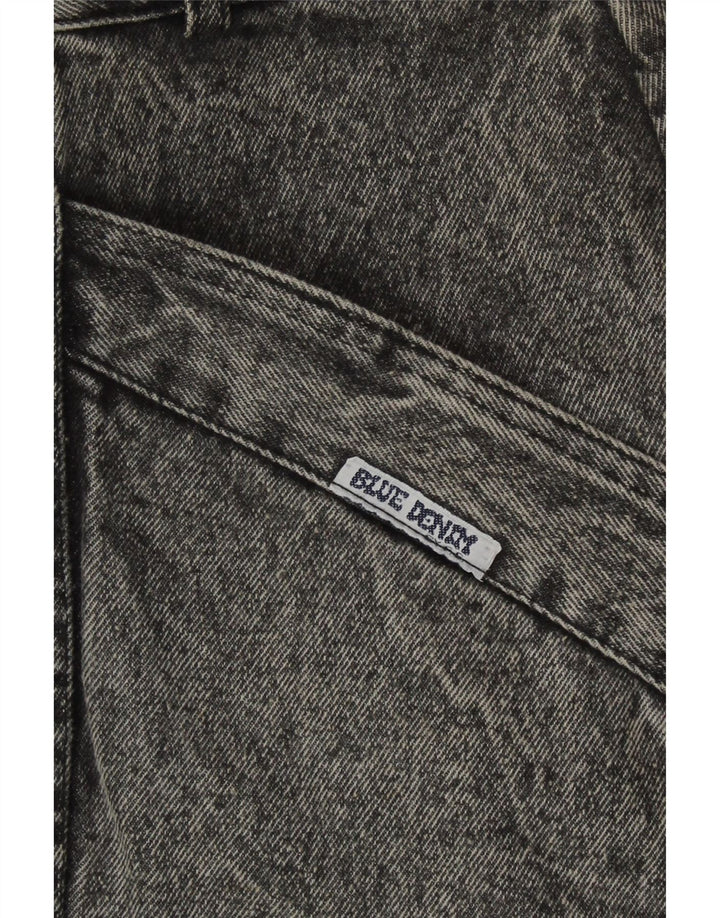 Gonna di jeans vintage da donna W32 grigio medio