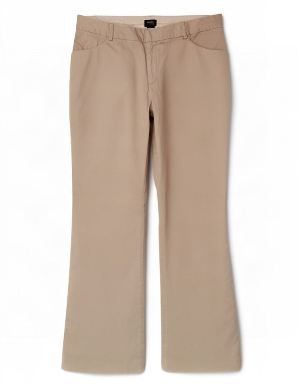Pantaloni casual Bootcut da donna Mossimo US 14 XL W34 L30 Cotone beige