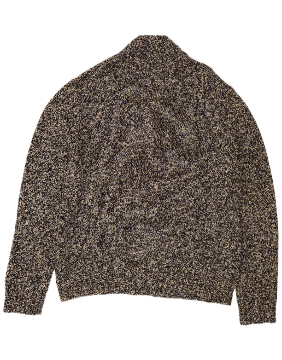 POLO RALPH LAUREN Maglione da uomo con collo a bottoni 2XL Cotone chiazzato grigio