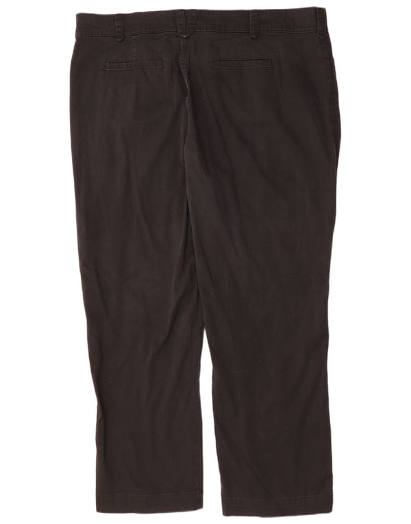 Pantaloni casual dritti da donna Lee US 24 4XL W48 L30 Cotone nero