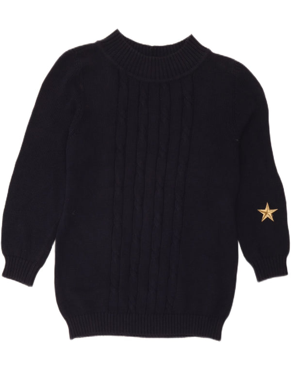 Maglione da donna con collo alto Iceberg IT 42 Cotone medio blu navy