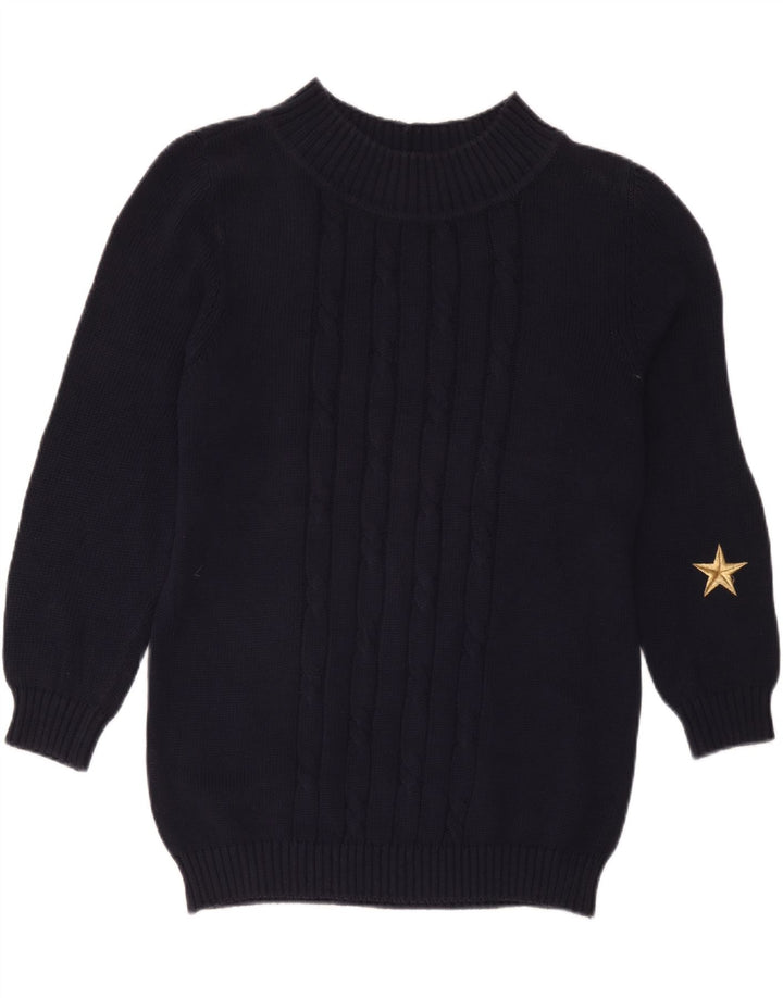 Maglione da donna con collo alto Iceberg IT 42 Cotone medio blu navy