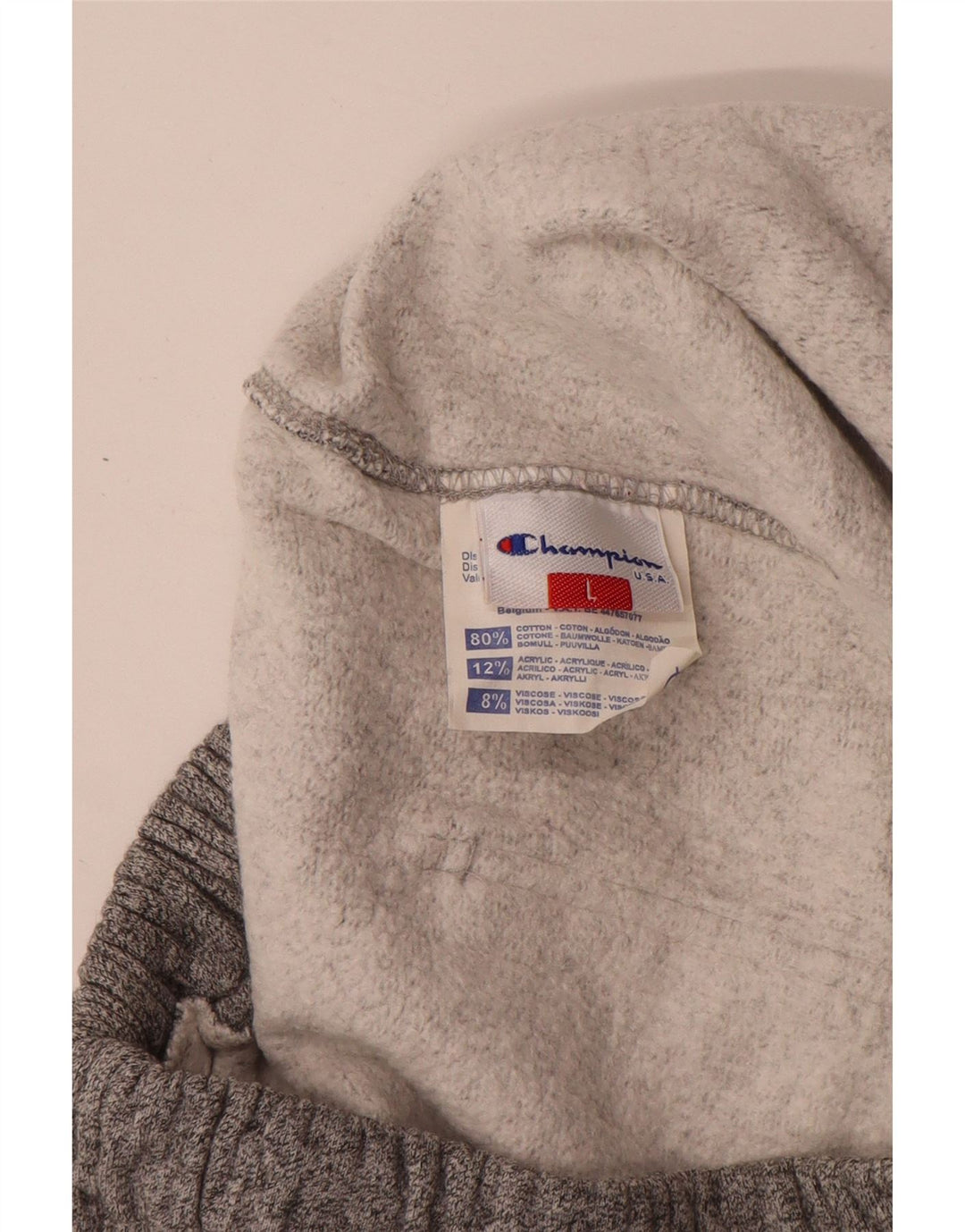 Pantaloni da tuta da uomo Champion Large in cotone chiazzato grigio