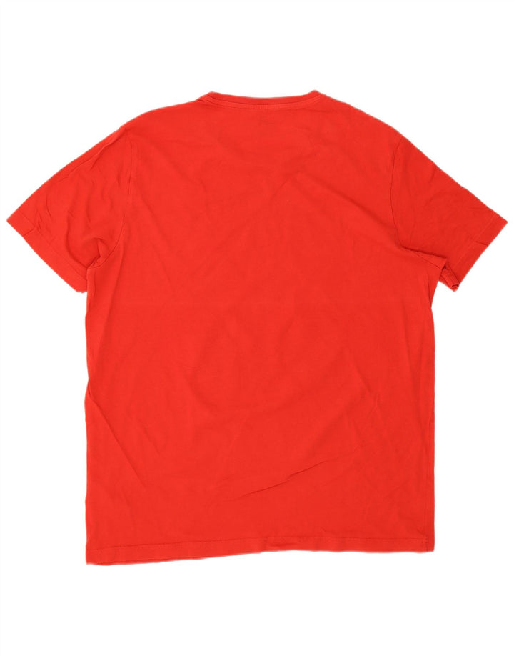 T-shirt grafica da uomo Puma XL rossa in cotone
