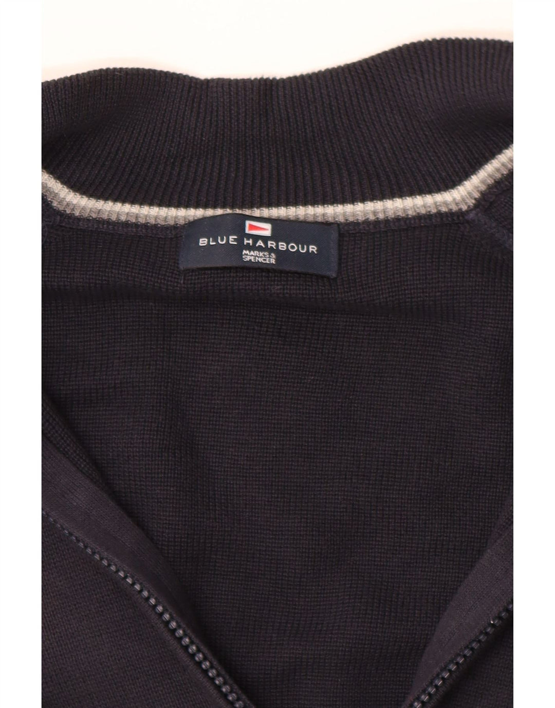 MARKS & SPENCER Maglione cardigan Harbour blu da uomo XL Blu navy