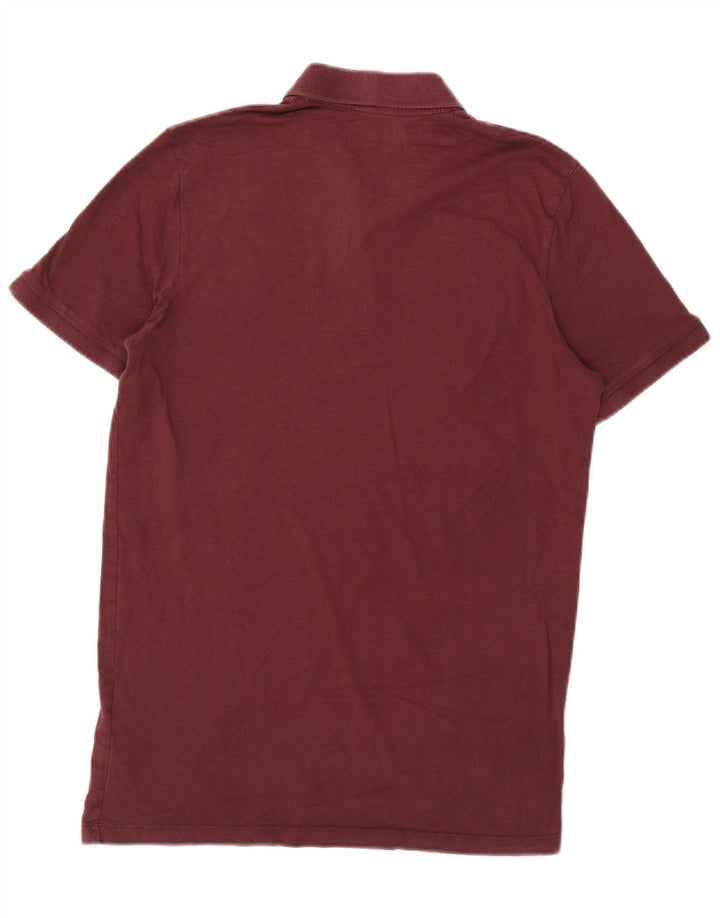Polo grafica da uomo Jack & Jones in cotone bordeaux medio