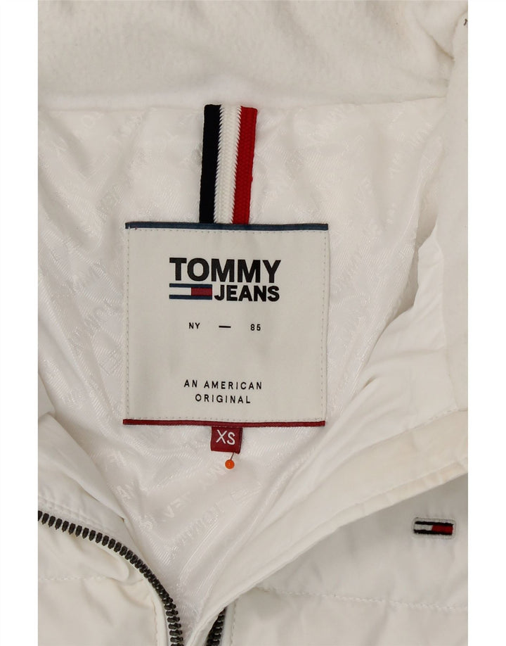 Giacca imbottita da donna Tommy Hilfiger UK 6 XS poliestere bianco