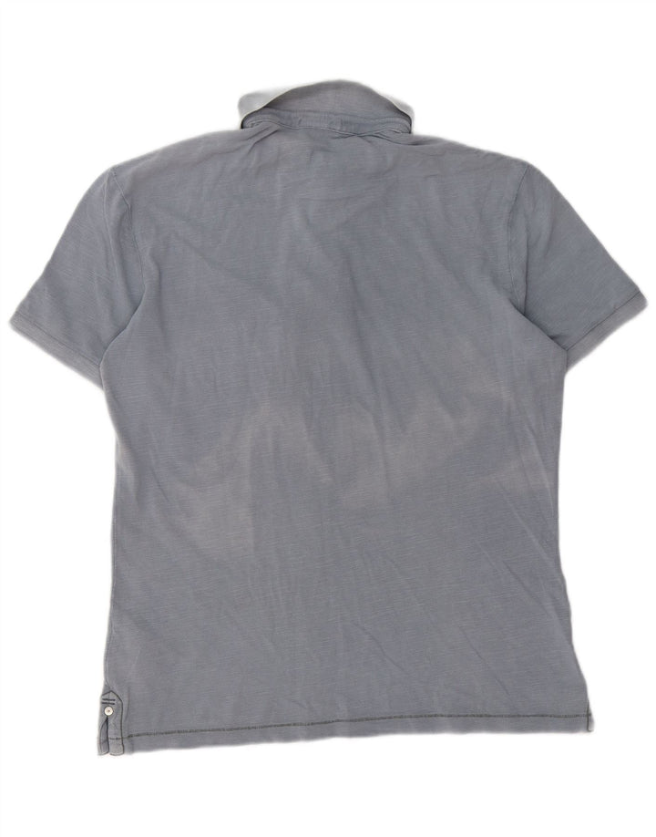 Polo da uomo Napapijri in cotone blu medio