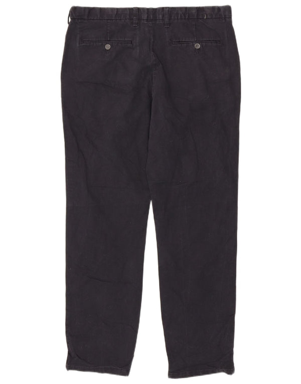 Pantaloni chino vestibilità regolare da uomo Marks & Spencer W36 L31 cotone blu navy