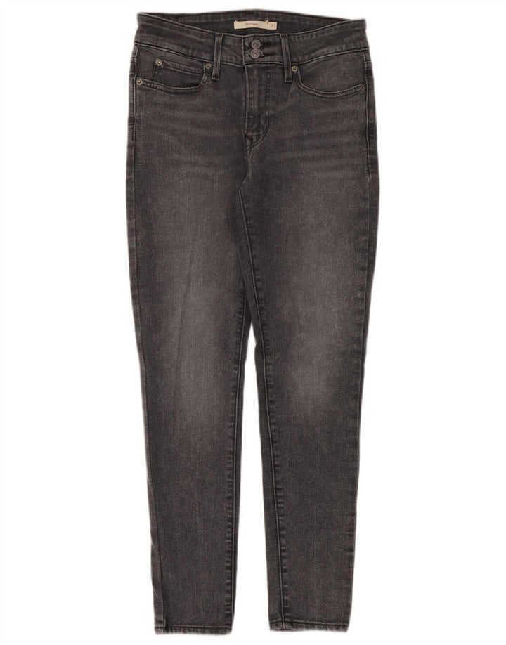 Jeans skinny Levi's 711 da donna W27 L28 cotone grigio