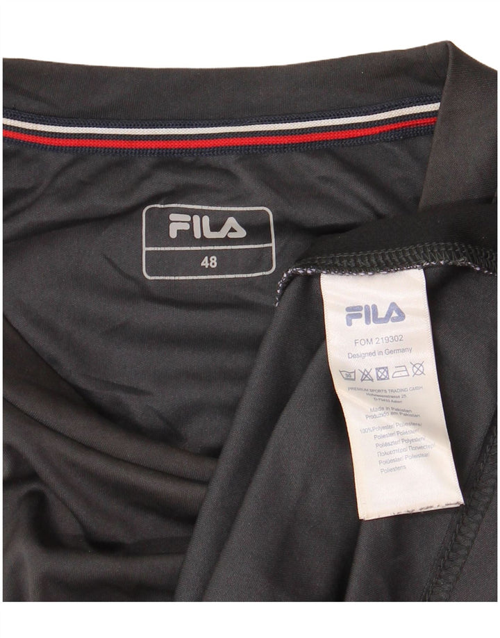 T-shirt da uomo FILA Top IT 48 Poliestere color block grigio medio