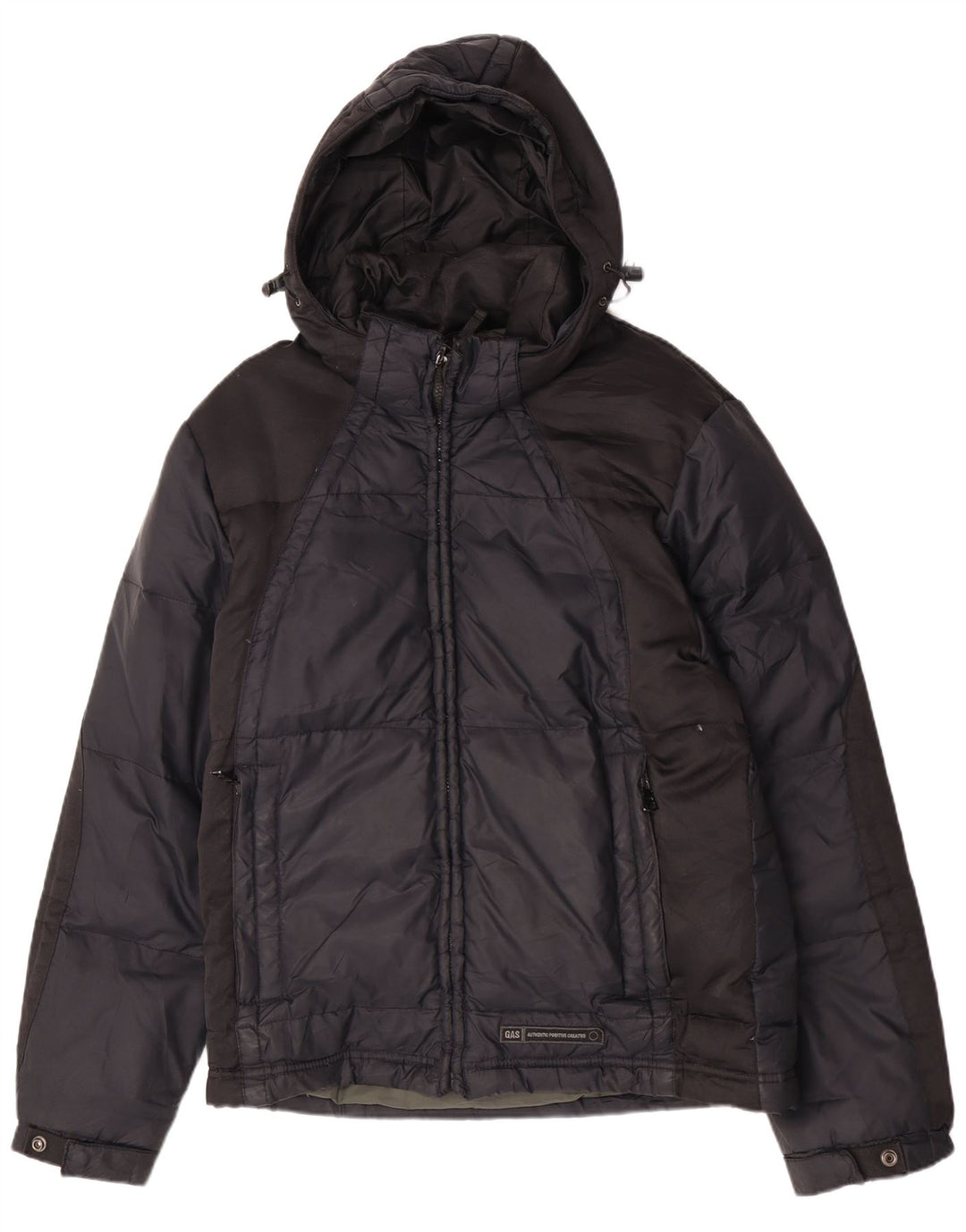 Giacca imbottita con cappuccio da uomo Gas UK 40 Large blu navy in poliammide