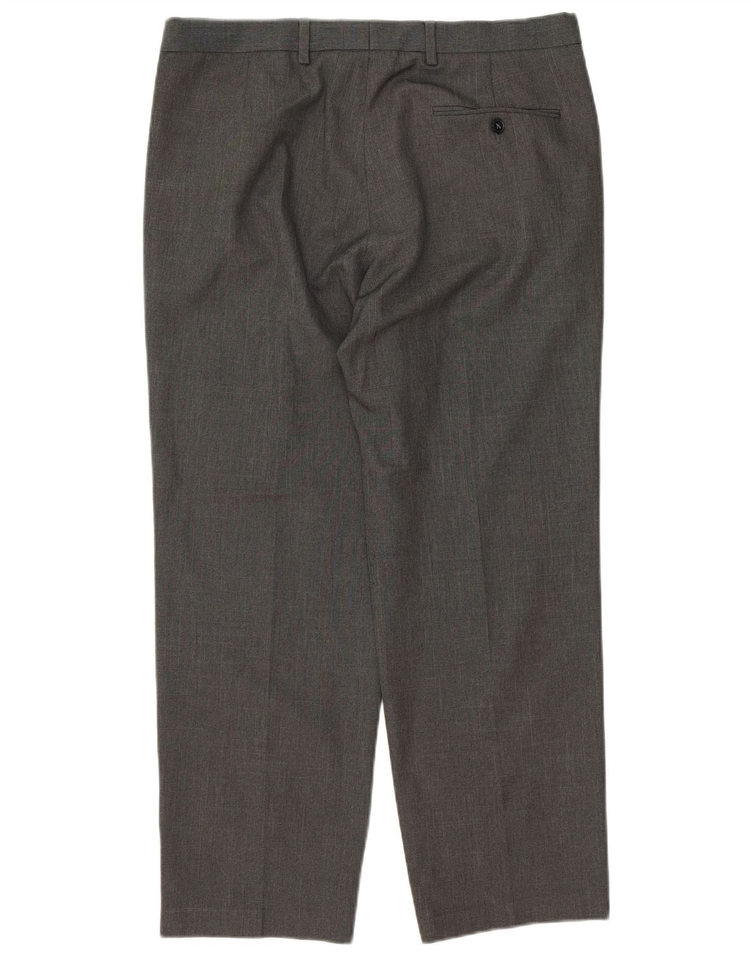 Pantaloni da abito vestibilità regolare Marks & Spencer da uomo W34 L29 poliestere grigio
