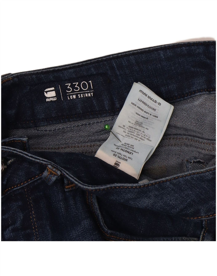 Jeans skinny bassi G-Star da donna 3301 W26 L32 Blu