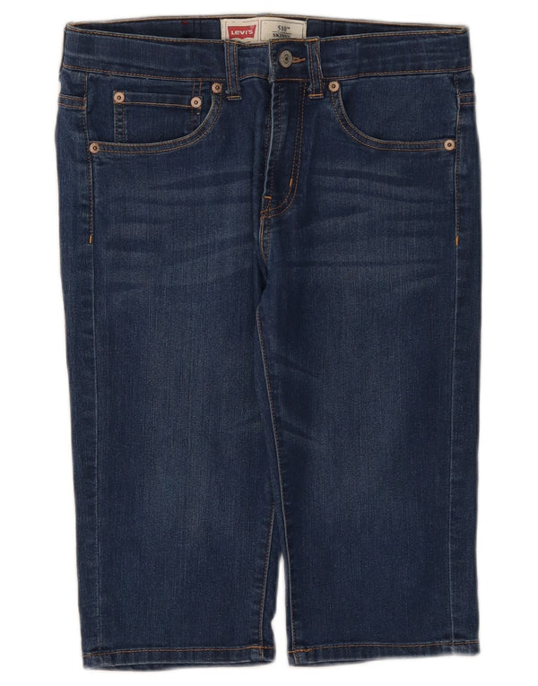 Levi's Ragazze 510 Bermuda in Denim Skinny 15-16 Anni W30 Cotone Blu