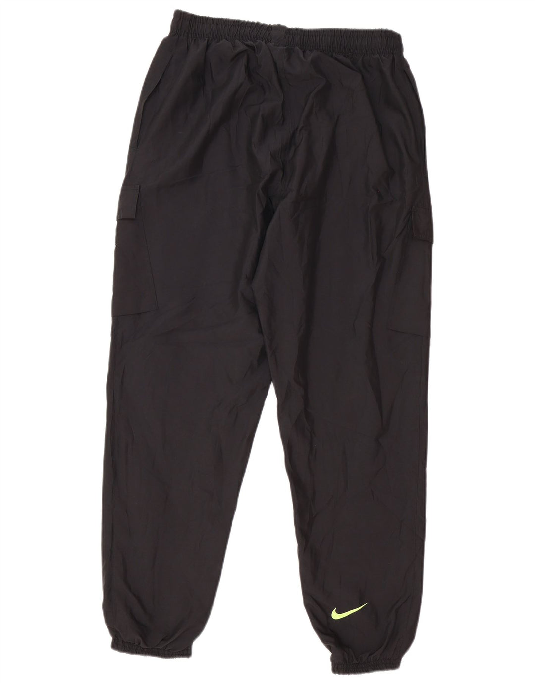 Pantaloni da tuta con grafica Nike da uomo, pantaloni da jogging, grandi, in poliestere nero