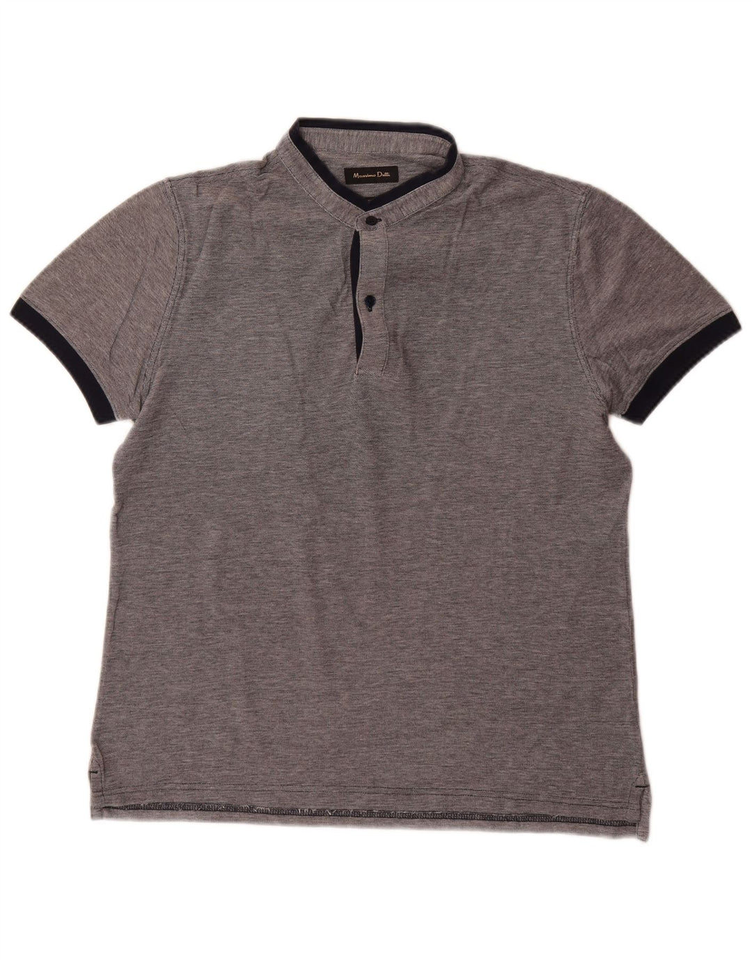 Polo da uomo Massimo Dutti grigio medio chiazzato