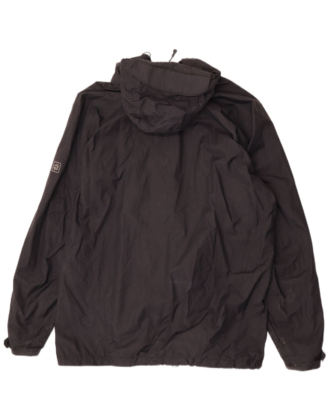 Giacca antipioggia con cappuccio da uomo Jack Wolfskin UK 50 3XL nera poliammide