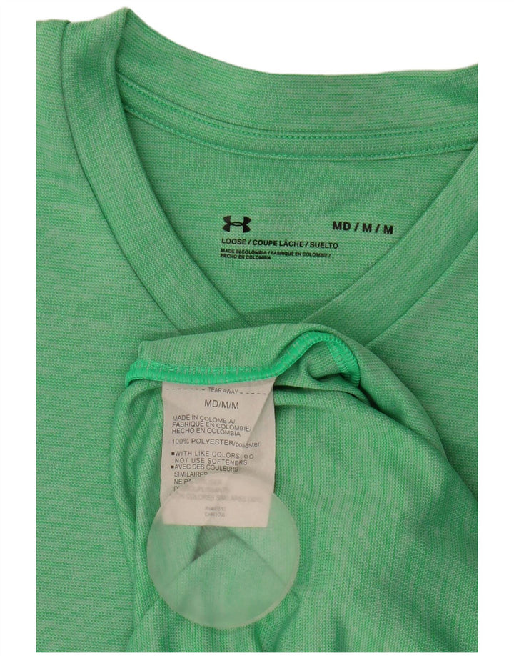 T-shirt da uomo Under Armour Top verde medio in poliestere