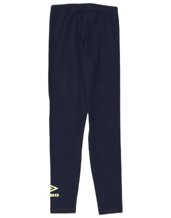 Leggings grafici da donna UMBRO UK 10 piccoli cotone blu navy