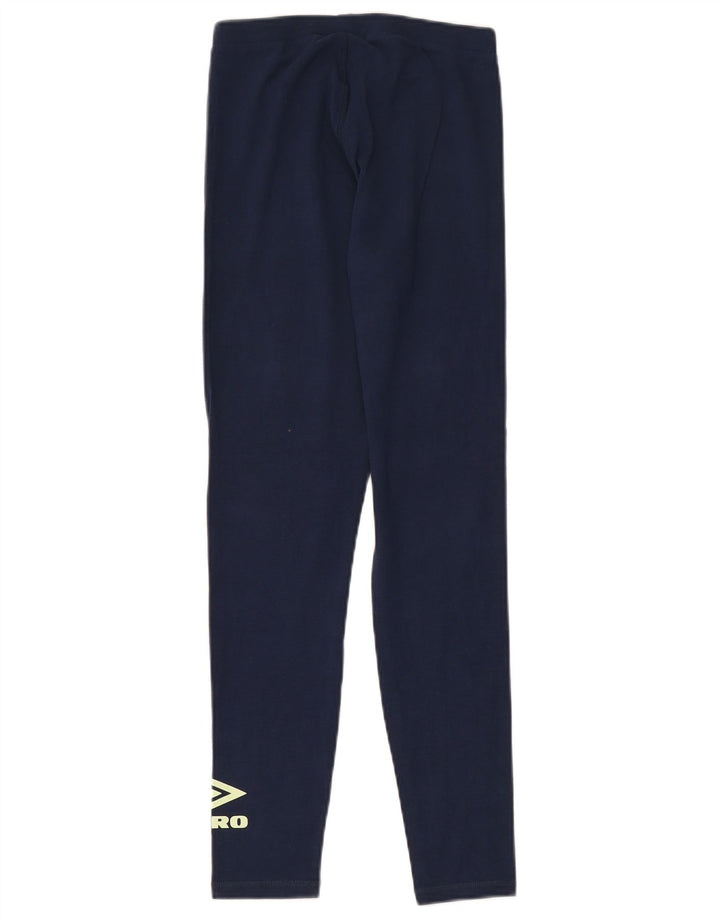 Leggings grafici da donna UMBRO UK 10 piccoli cotone blu navy