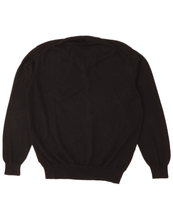 Maglione da uomo con scollo a V HUGO BOSS nero medio