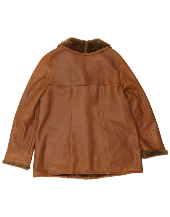 Giacca in shearling da donna Barnardo UK 16 grande marrone