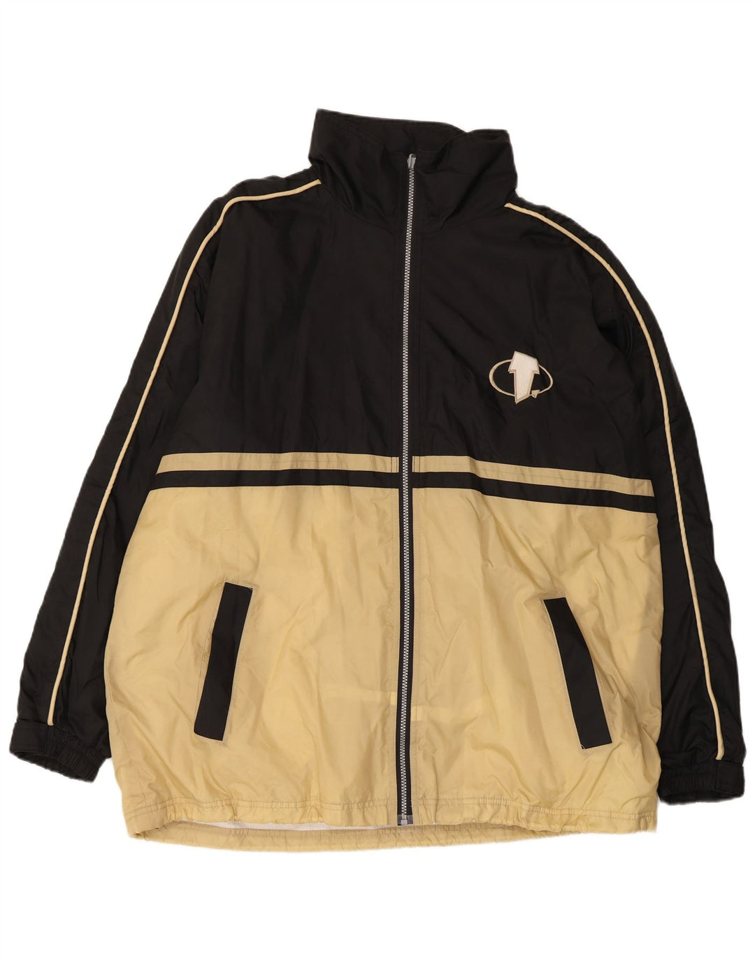 FREEMAN T. PORTER Giacca da tuta grafica da uomo XL Beige Colourblock