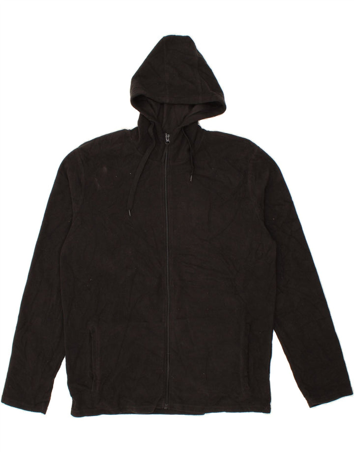 MOUNTAIN WAREHOUSE Mens Zip Hoodie Sweater Large Black Polyester Vintage Mountain Warehouse and Second-Hand Mountain Warehouse from Messina Hembry 