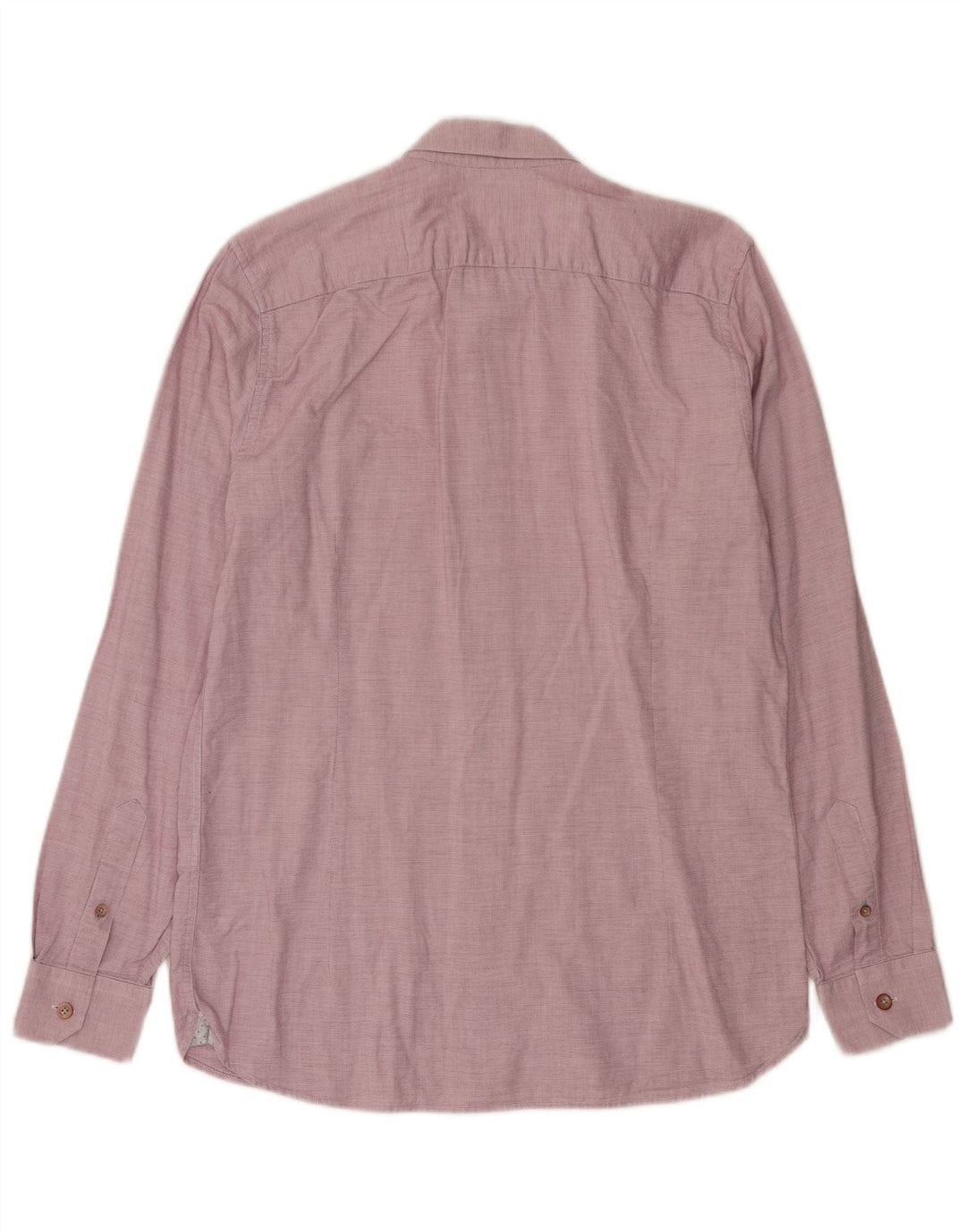 Camicia da uomo Ted Baker taglia 3 cotone rosa medio