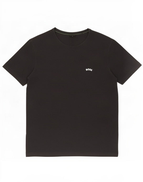 T-shirt da uomo Hugo Boss Top in cotone nero medio