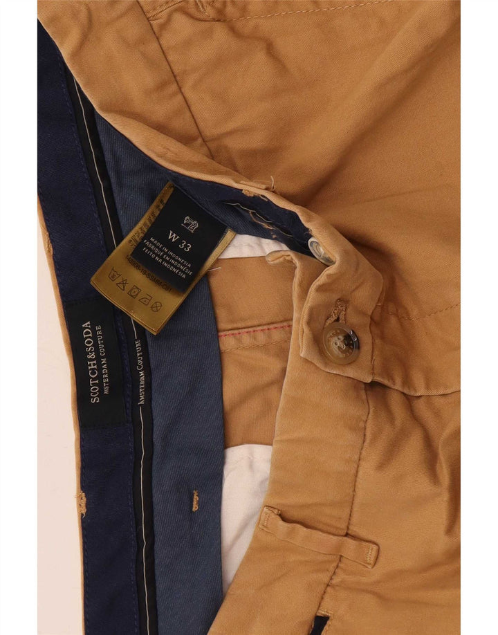 Pantaloncini chino da uomo Scotch & Soda W33 cotone beige medio