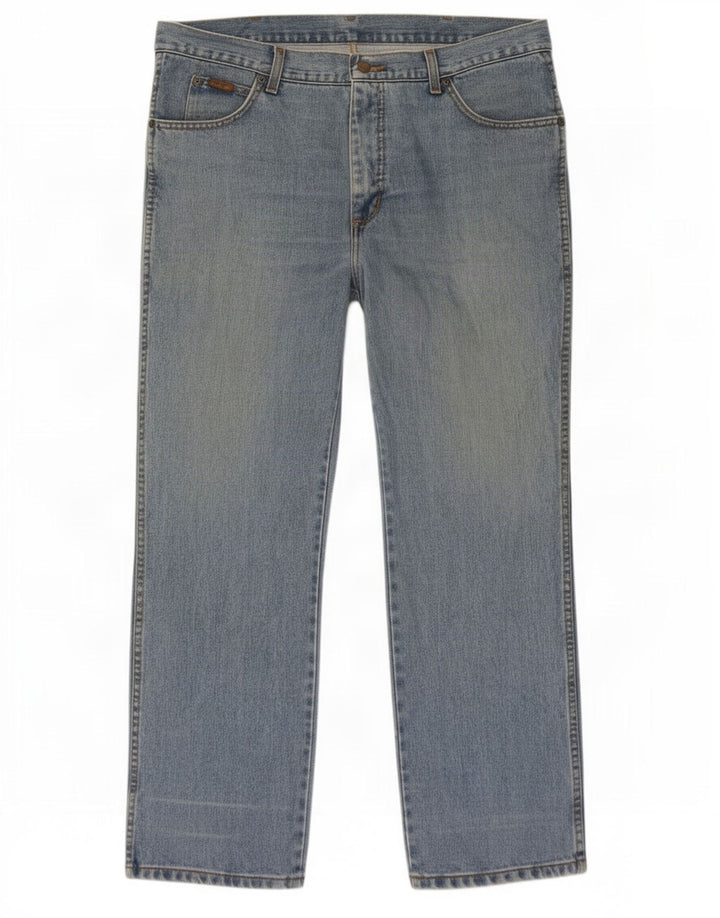 Jeans dritti da uomo Wrangler Ohio W38 L30 cotone blu