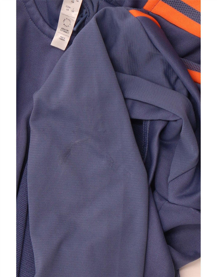 Top della tuta pullover ADIDAS da bambino del Manchester United 13-14 anni blu